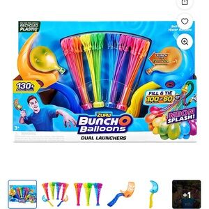 ZURU Bunch O Balloons Neon Splash Dual Launchers - Multicolor